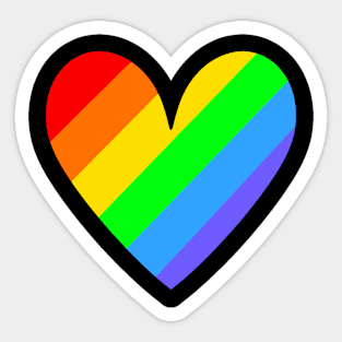 Love LGBT Heart Pride Shirt Sticker